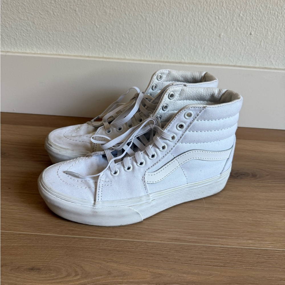 White High-Top Vans